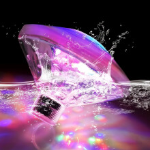 Esoes Floating Hot Tub Lights, 7 Modes Corlorful Disco Floating Pool Lights Waterproof Underwater Lamp Decorative for Bathing Time, Ponds, Pools Part