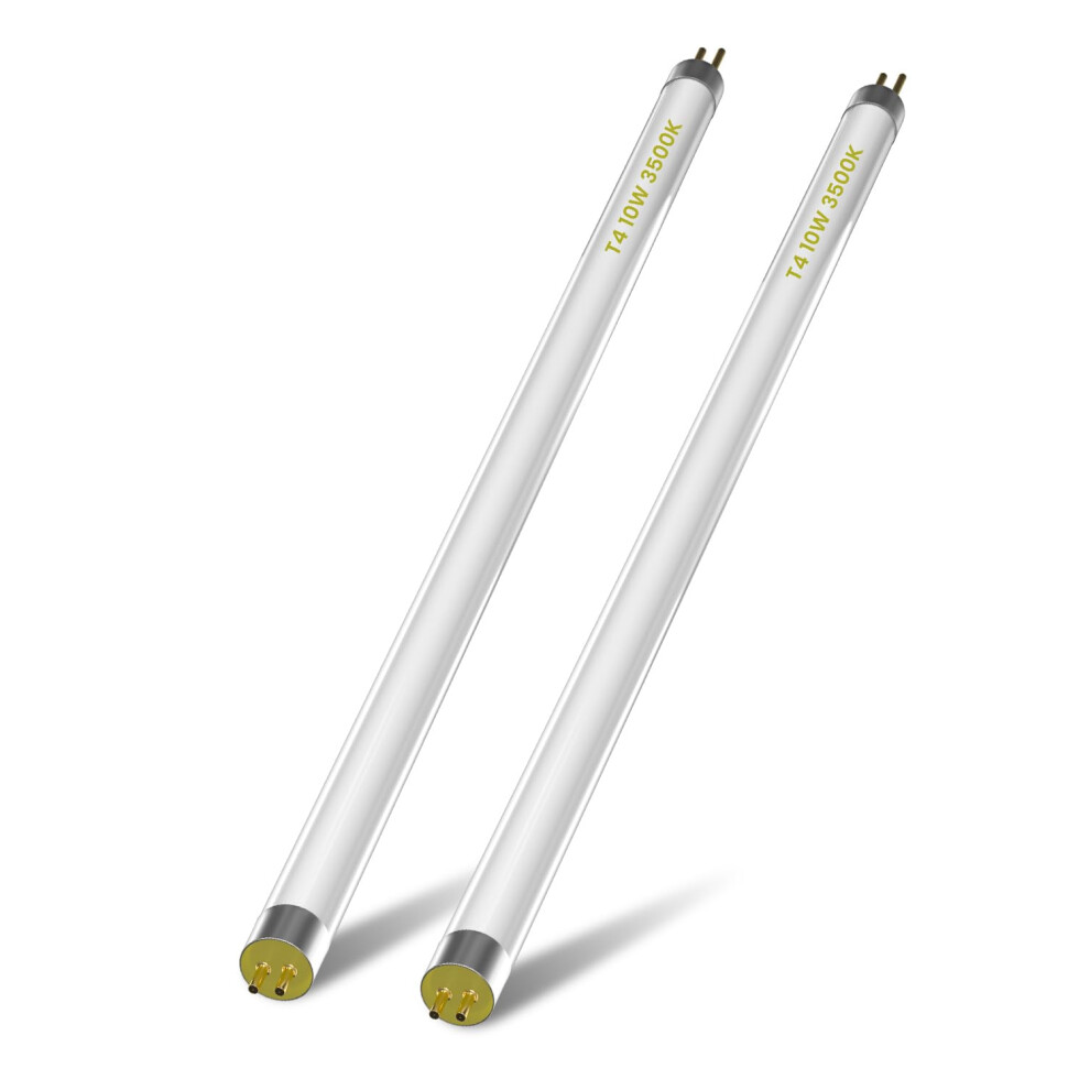 Lamptobe T4 10W Fluorescent Tube Lamp 352Mm - G5 2 Pin Base Fitting T4 High Efficiency Lamp Soft 3500K Under Cabinet Lights, 352Mm Including Pi White 9009143412139