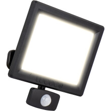 Luceco Outdoor Security LED Floodlight with PIR Motion Sensor for Driveways, Walkways and Gardens, Fit & Tilt Multi-Positioning, Exterior Lighting, E