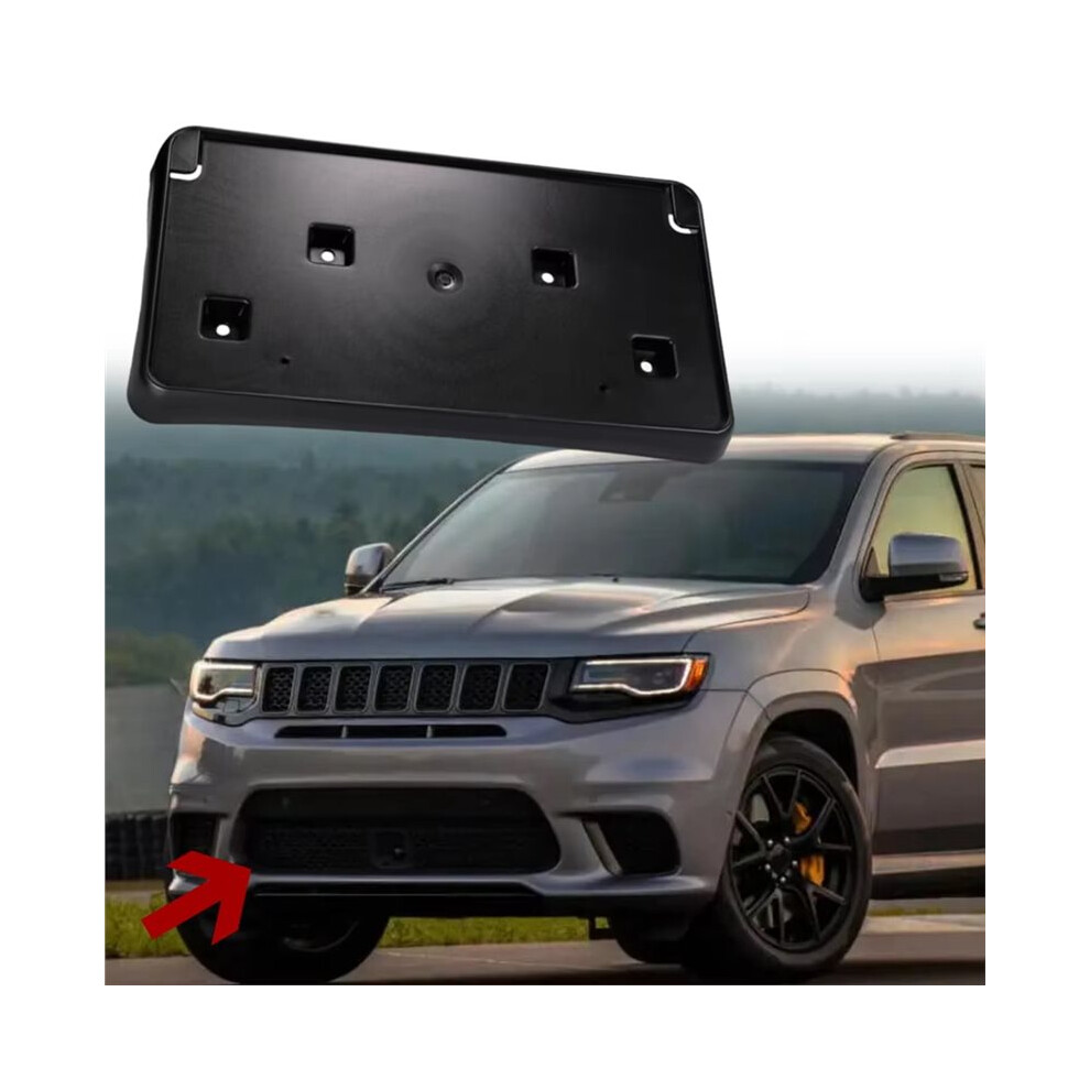 68277137Aa Front Bumper License Plate Frame Bracket For Grand Cherokee 2017-2022 4712404708593