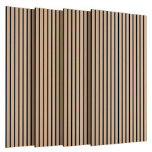 SVILINEK Soundproofing Panels Wood Veneer Acoustic Panels 47.24"x23.62" Self-Adhesive 3D Sound Absorbing, NRC 0.75,for Sound Absorbing (Natural Oak E