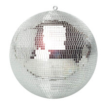 FX Lab 12-Inch Silver Disco Ball, Durable Mirror Glitter Sphere with Premium Reflective Shards, Ideal for DJs, Party Venues, Dance Floors, Sparkling