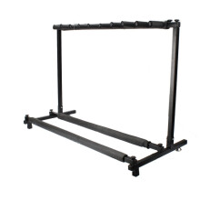 Bonnlo Multi Guitar Stand, 9 Holder Foldable Universal Guitar Rack Black, Portable Guitar Holder Display Rack for Multiple Guitars Bass (9 Holder)