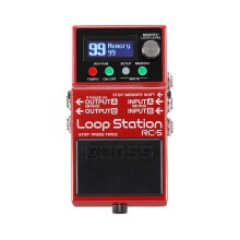 BOSS RC-5 Loop Station | Advanced Looping Features in a Compact Pedal | 32-Bit AD/DA and 32-bit Floating-Point Processing | 13 Hours Record Time | Mu