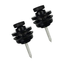 Guitar Strap Locks,Guitar Strap Buttons 2 Pack Metal Straplocks Anti-stripping Quick Release Bass Locks with Mounting Screws for Electric Acoustic Gu