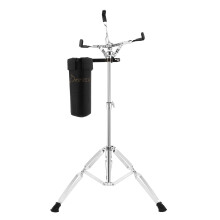 Donner Tall Snare Drum Stand with Drum Stick Holder, Adjustable Height Range 26 to 40 Inches for Students of Different Ages, Double Braced Extended F