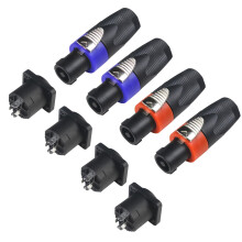 wecan Speakon Connector, Nl4fx Speakon Plug Connectors Speakons Cables, 4 Pin Female to Nl4fc Male Converter Nl2fx Speaker Cable Plug 4 Pole for Spea