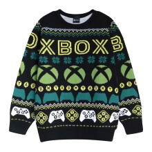 (13-14 Years, Multicoloured) Xbox Boys Logo Christmas Jumper