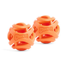 Chuckit! Air Fetch Ball – Durable Rubber Dog Toy, Lightweight Exercise Fetch Ball, Compatible with Launcher, Small, 4.8 cm (Pack of 2)