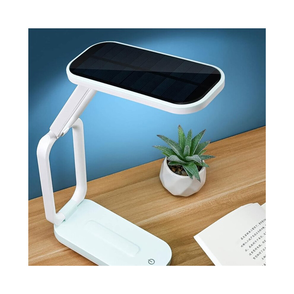 Solar Foldable Desk Lamp, Portable Dimmable Led Reading Lamp For Student Bedside Night Cordless Table Lamp Light 6031151167636