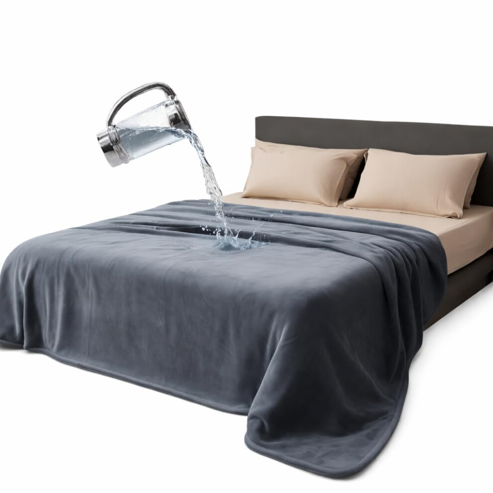 Waterproof Reversible Blanket, Excellent Leakproof Protector Cover To Protect Bed Mattress, Sofa, Couch From Pee & Spills From Adults, Ba Bedding Aid