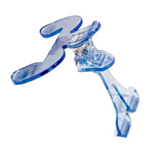 Clipe de Livro de Plástico Transparente com Suporte, Auxiliar de Leitura, Clipe Fixo para Livros, Marcador de Páginas, Material Escolar.