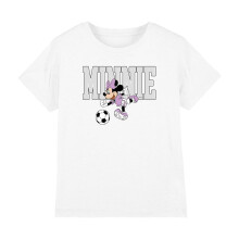 (9-11 Years, White) Disney Childrens/Kids Kick Minnie Mouse Football T-Shirt