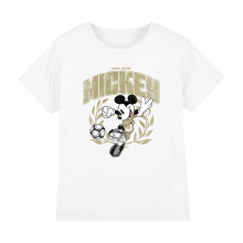 (7-8 Years, White) Disney Childrens/Kids Mickey Mouse Laurel Football T-Shirt
