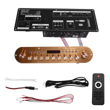 Placa Amplificadora Compatível com com Subwoofer e Rádio para Karaokê em Casa (Plugue Americano)