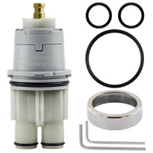 RP46074 Kompatibel med för Delta 13/14-Serien Badkarsduschblandare Enkelgrepps Universal med RP22734 Toppmutter