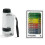 60-120X Pocket Microscope with 12 Specimens with LED Light Handheld Microscope Kit Outdoor Educational Science White 2
