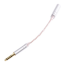 Adaptador de Cabo de Áudio Balanceado com Plugue Balanceado Macho de 4,4 mm para Conector Estéreo Macho Balanceado Fêmea de 3,5 mm