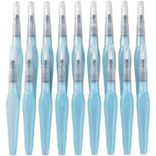 18Pcs Water Brushes Pens for Watercolor Sets, Refillable Replaceable Portable Design Water Color Painting Brushes