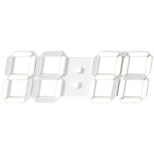 1set LED Clock with Remote Control, Silent Night Light Wall Clock, Must-Have for Home Use,White Frame White Light Style