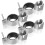4 Pcs Adjustable Upright Clamp for Wedding, Events, Exhibitions, 1.5" or 2" Diameter Pipe and Drape Accessories 1