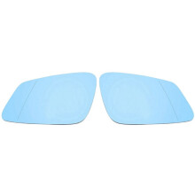 Rétroviseurs Extérieurs Latéraux Chauffants Gauche et Droit pour F01 F07 F10 F11, Verre Bleu, Références 51167251583 et 51167251584
