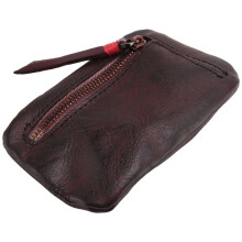 Vintage Men's Genuine Leather  Coin Purse Card Case Holder Wallet Clutch Male Short Zipper Small Change Bag