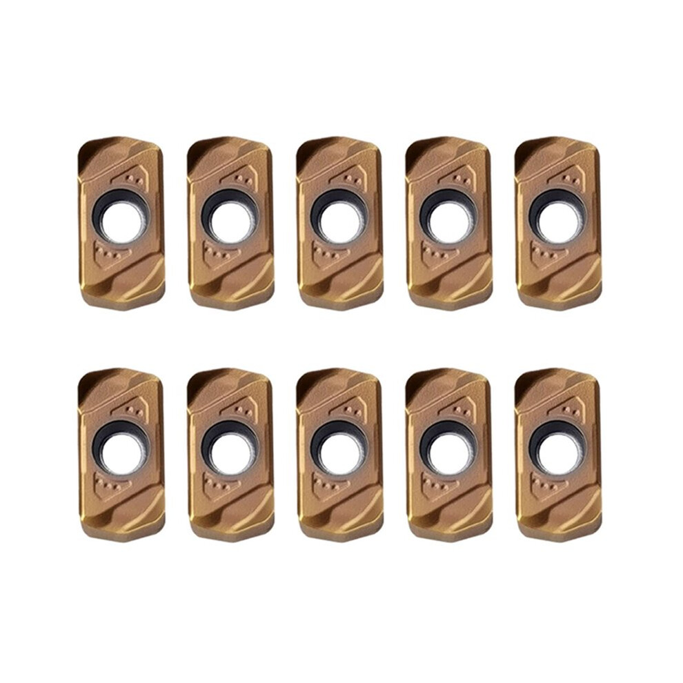 10Pcs Lnmu0303 Turning Insert Lnmu0303zer Mj Carbide Double-Sided Fast Feed Cutting Insert Cutting Tool Lnmu 0303 Copper 6031025043929