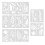 16 Pieces Leaves Stencil Reusable Sheet Painting Stencil Sheet Wall Stencil Leaf Pattern Template Tropical Leaf Reusable 1