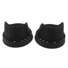 2St Siliconen Auto Speaker Beschermkappen Waterdicht Zwart