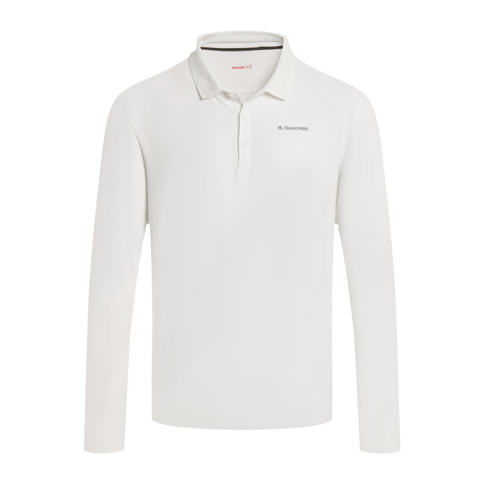 Craghoppers (M, ) Mens Bramshaw Golf Nosilife Long-Sleeved Polo Shirt White