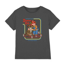 (9-11 Years, Charcoal) Steven Rhodes Childrens/Kids Caring For Your Demon Cat T-Shirt