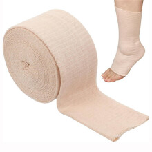 Rörbandage Elastiskt Kompressionsbandage för Ben- och Knäskador Andningsbar Bomullsstrumpbyxa 10 cm X 5 M