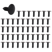 5 Mm X 5 Mm HåLdiameter Svarta Plastnitar FäStelement Push Clips 48 St