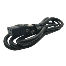 US Nema 5-15P to C19 AC Power Extension Cable Cord Nema 5-15P to IEC 320 C19 Power Cord(US Plug,1M)