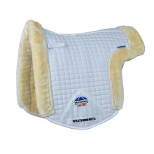 (16in x 16.5in, White/Natural) Weatherbeeta Prime Air-Tec Comfy Multi-Purpose Fleece Horse Numnah