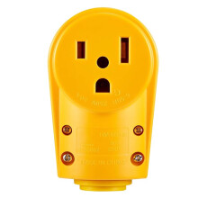 NEMA 6-50R Receptacle 50 Amp 250V 3-Prong Female Plug, Heavy Duty,Easy Unplug Design,Yellow Plug US Plug