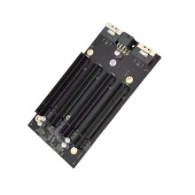Upgrade PCIe4.0 X4x4x4x4 to SlimSAS Adapter Baseboard PCIe 4.0 X4x4x4x4 Extension Adapter StandaloneSFF-8654 Adapter