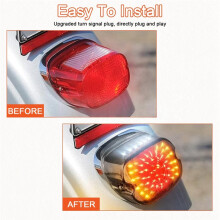 LED Tail Light Brake Turn Signal Light for Touring Dyna Road King Road Glide Sportster XL883L 1200C