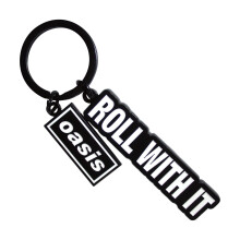 Oasis Roll With It Logo Keyring