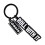 Oasis Oasis Roll With It Logo Keyring 1