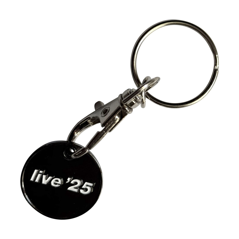 Oasis Live '25 Logo Double Sided Keyring Black