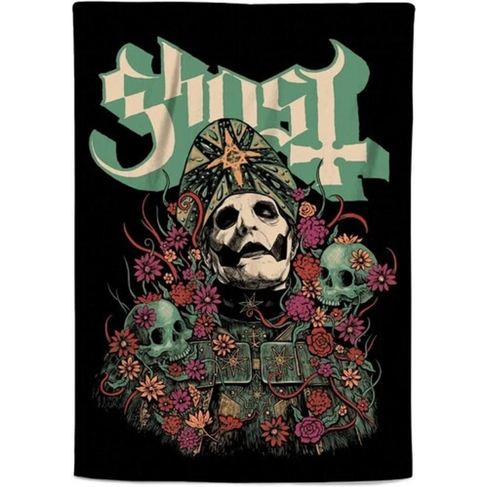 Ghost Bliss Sherpa Fleece Blanket Multicoloured