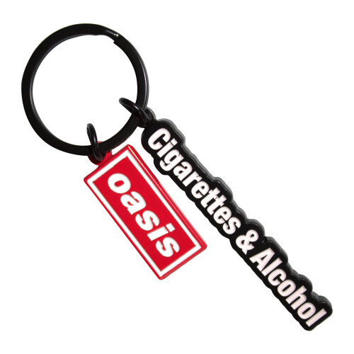 Oasis Oasis Cigarettes & Alcohol Logo Keyring