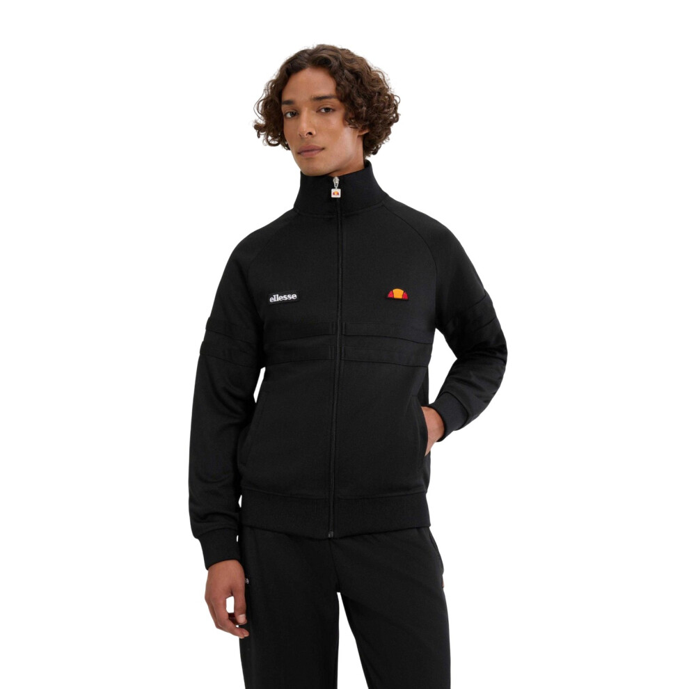 Ellesse (Xl, /Monochrome) Mens Rimini Track Jacket Black