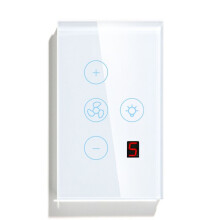 Tuya Zigbee Fan Light US Network Connection APP Control Alexa/ Assistant Voice Control White