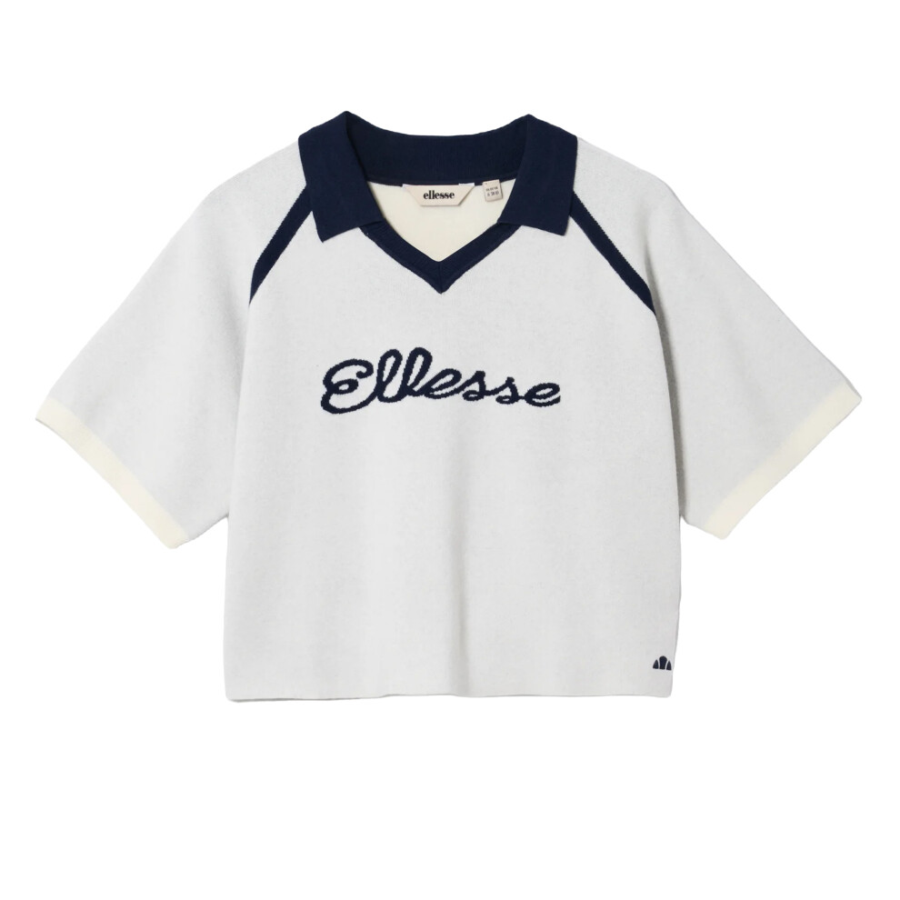 Ellesse (10 Uk, Off ) Womens/Ladies Brunelli Knitted Polo Shirt White