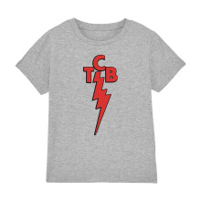(9-11 Years, Athletic Heather) Elvis Presley Childrens/Kids TCB T-Shirt
