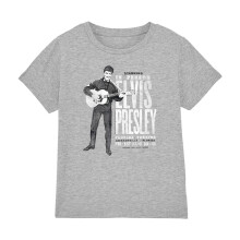 (7-8 Years, Athletic Heather) Elvis Presley Childrens/Kids In Person T-Shirt