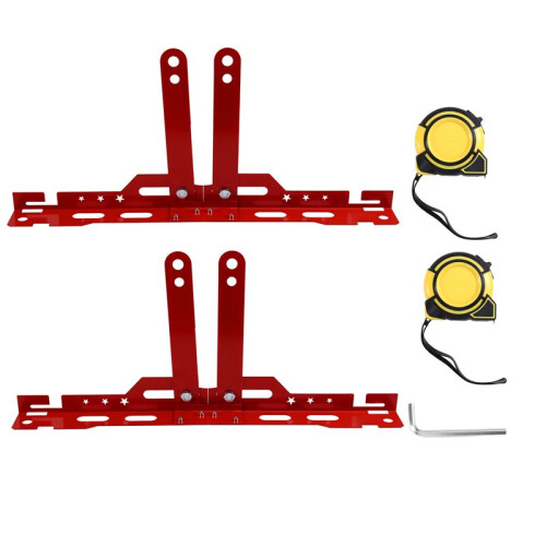 Car Wheel Alignment Tool Plates Adjustable Automotive Wheel Leveling Aligner Wheel Alignment Tool Red